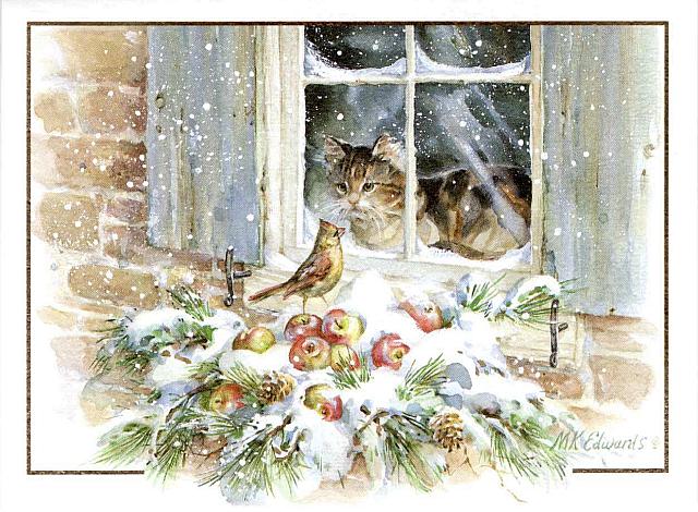 N 1995 Birds in Winter (12,12)